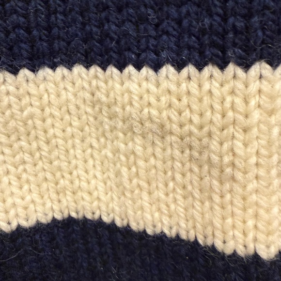 Vintage Knit For J.Crew brand 100% wool skipper style sweater size large *FLAW* - Picture 3 of 7